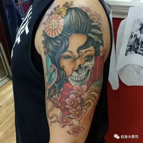 艺伎纹身夏日秒变妩媚万人迷,就差这个了...