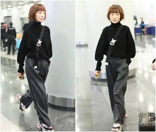 50岁陈鲁豫换新发型,毛领棉服搭配齐刘海,戴圆框眼镜变甜美少女