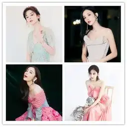 古力娜扎的又一绝美造型,裸色抹胸羽毛纱裙美艳动人,仙气飘飘