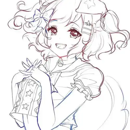 画风超甜动漫美少女头像素材
