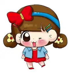 卡通头像女白底荷洛洛