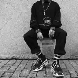 黑白部位男头.做一个很酷的人qq男生头像我要个性网