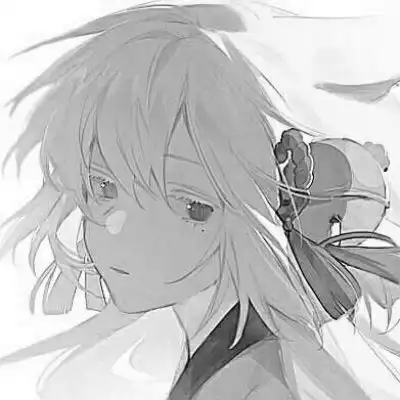 黑白动漫头像女生冷酷2020二次元动漫黑白图片