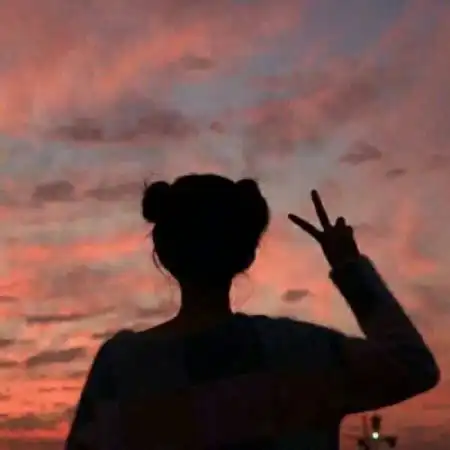 女生头像可爱双人背影