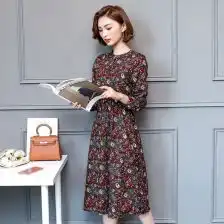 碎花头像女碎花连衣裙