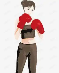 拳击美女卡通图素材图片免费下载高清psd千库网图片编号2329087