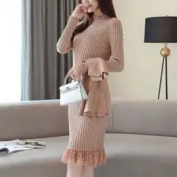 精致的女人,从不输在气质上针织套装短靴,尽显女人味