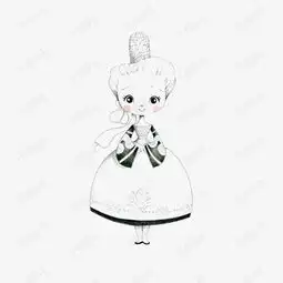小女孩素材图片免费下载高清卡通手绘png千库网图片编号3590299