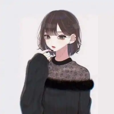 头像漫画女高冷黑白韩系