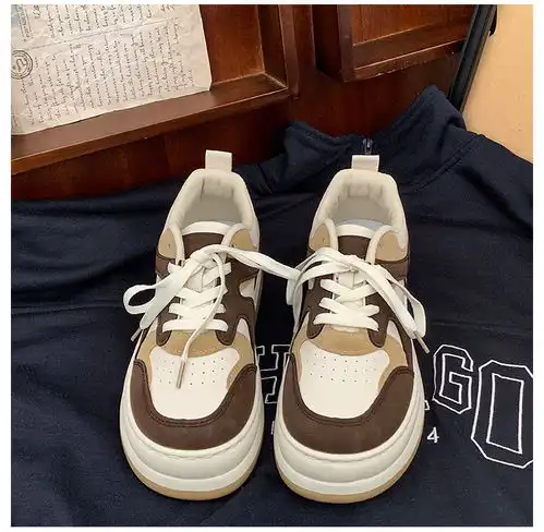 卓纪厚底滑板鞋女德训鞋春夏2022年新款女学生鞋子潮流百搭运动春秋板鞋春款单鞋