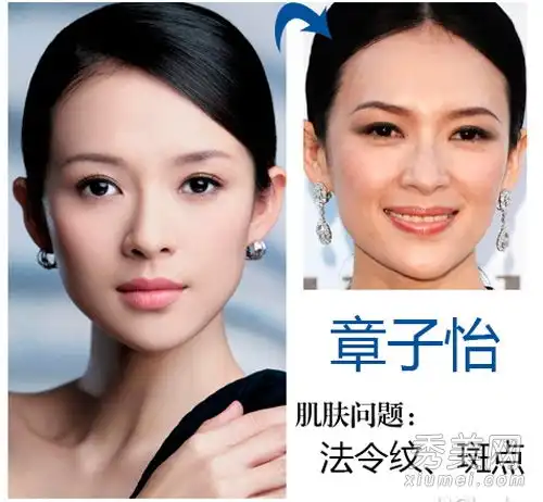 没有ps,女明星不能忍受皱纹和老年斑