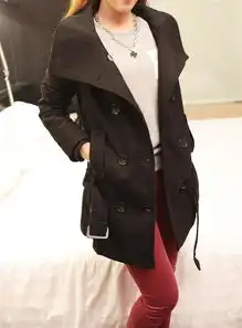 泛泛欧美风冬季女装毛呢外套修身中长款双排堆糖,美图壁纸兴趣社区