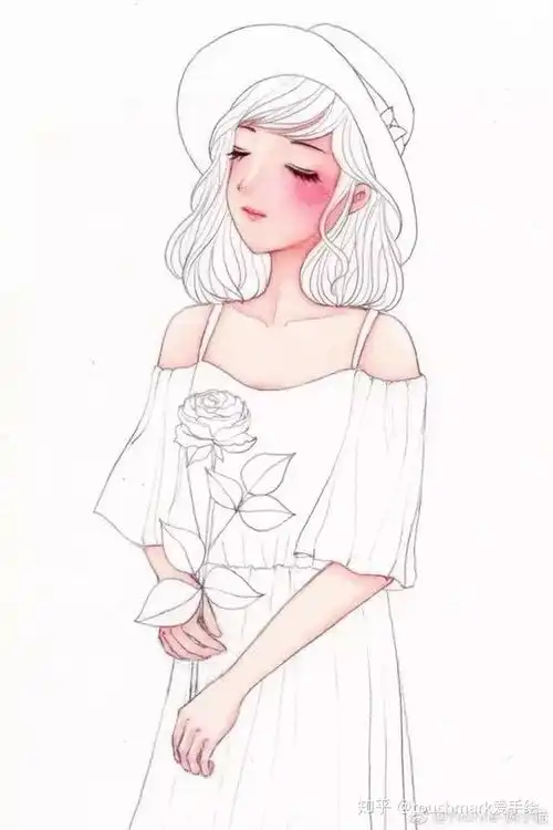 水彩人物教程教你画美腻的小女孩一枚