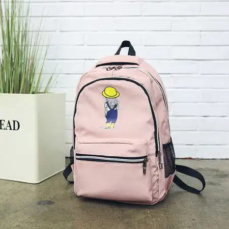 小童马韩版初中学生背包网红少女心可爱闺蜜书包森系日系软妹简约双肩包a
