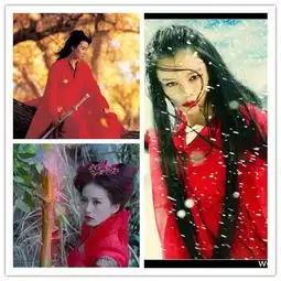 杨幂刘诗诗刘亦菲唐嫣古装美女们表情卖萌对比