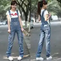 微信头像女生背带裤可爱微信头像图片大全