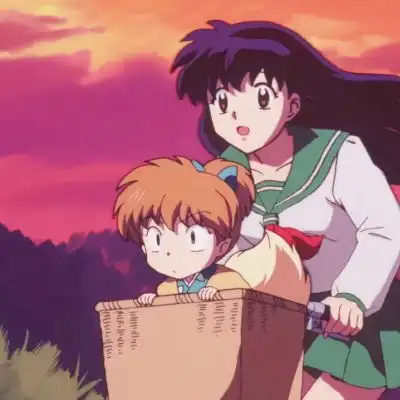 犬夜叉头像很喜欢黄昏的场景卡通动漫头像我要个性网