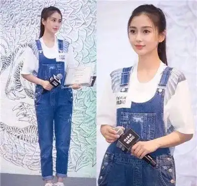 杨幂的少女感是怎么做到的原来是靠这条初恋裤