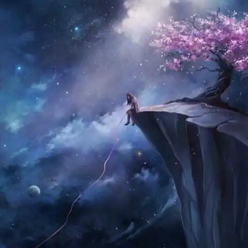 可爱星空女生头像卡通漫