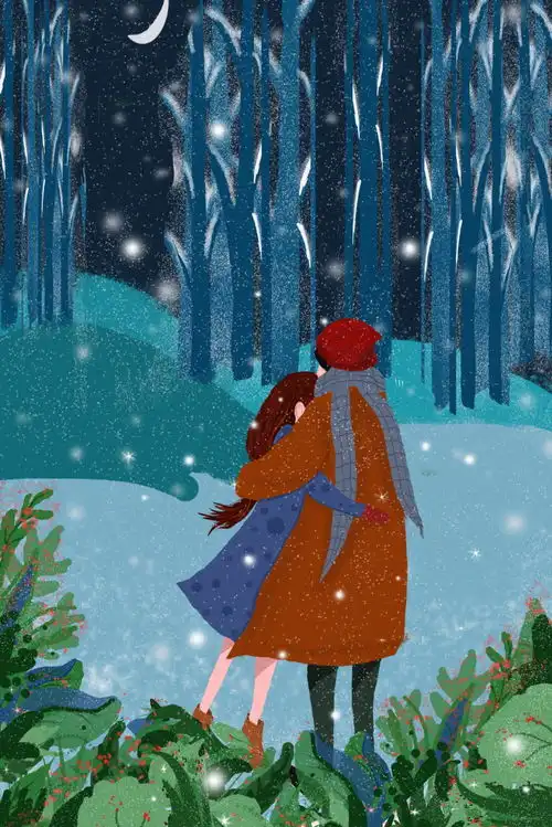 卡通唯美手绘梦幻风景插画女孩麋鹿鲸鱼森林梦境psd模板设计素材清新卡通插画模板