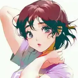 卡通头像女手绘epic