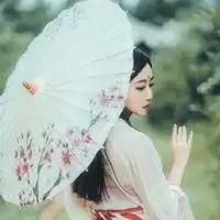 打油纸伞头像图片复古有意境撑油纸伞美女头像