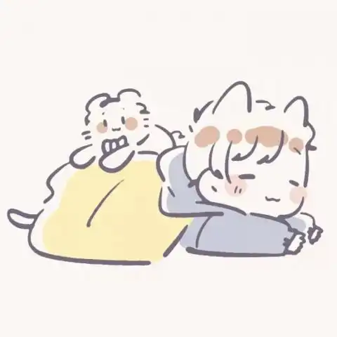 480x480快手呆萌头像情侣动漫可爱快手头像尺寸480图片