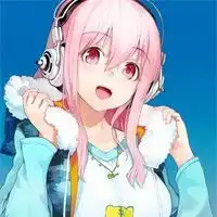 戴眼镜美女卡通头像动漫