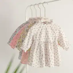 咕噜日记春季新品女童棉质清新小碎花百搭长袖连衣裙蜜芽,中国领先的进口母婴限时特卖商城