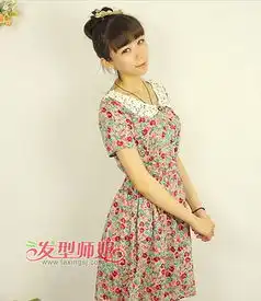圆方脸直发盘头的方法方脸直发盘发发型图片发型师姐
