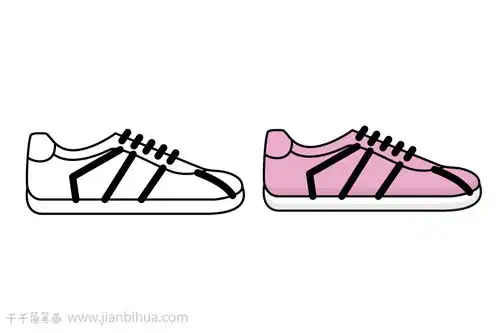 小女孩简笔画头像教程鞋子