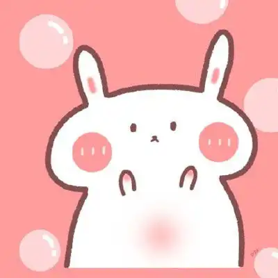卡通兔子头像呆萌兔子图片萌萌哒
