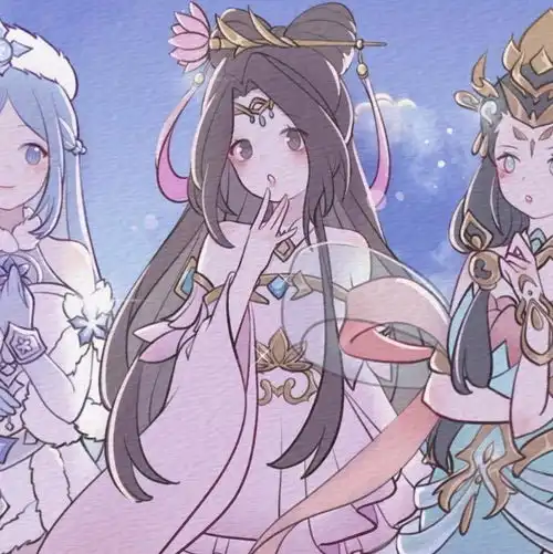 双人闺蜜头像女真人黑影