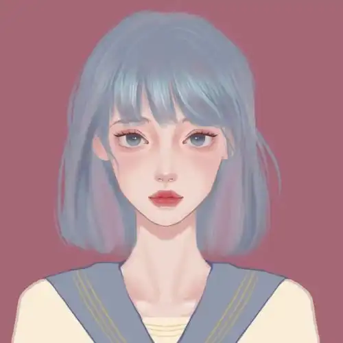 怦然心动的文艺风手绘情侣头像