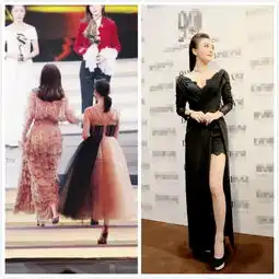 女明星必备技能秦岚踩25cm高跟鞋超稳