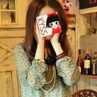 穿碎花衣服的女生头像微信头像图片大全