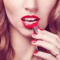 美女做头像的图片口红