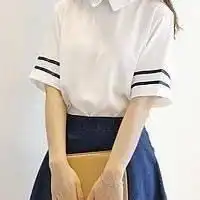 半身白衬衣女生头像干净简单微信头像图片大全