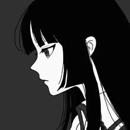 黑白头像我看着日出与日落,幻想着梦想与未来