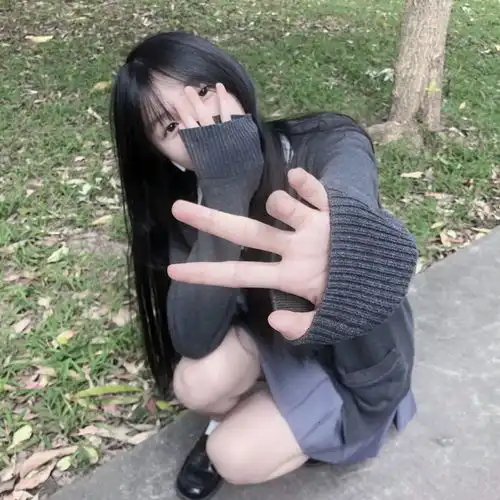 真人女头侧脸高颜值头像