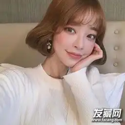 女头部位头像短发米露露