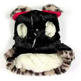 2013独家新款宠物服装皮草大衣金钱豹纹黑白豹纹