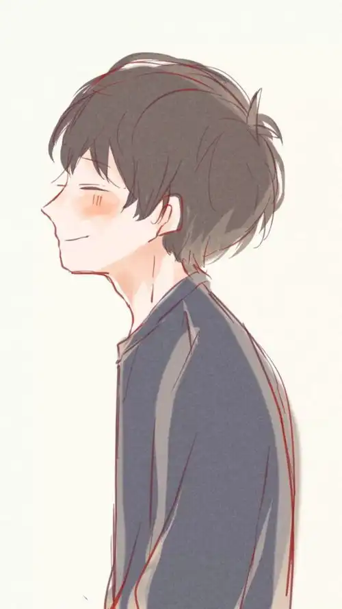 女孩侧脸头像竖屏壁纸情