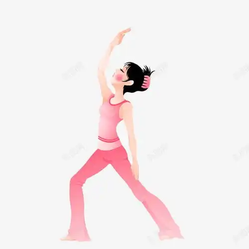 卡通美女设计图片免费下载页面网页平面电商创意素材体操素材