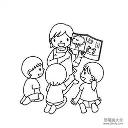 美术老师简笔画图片