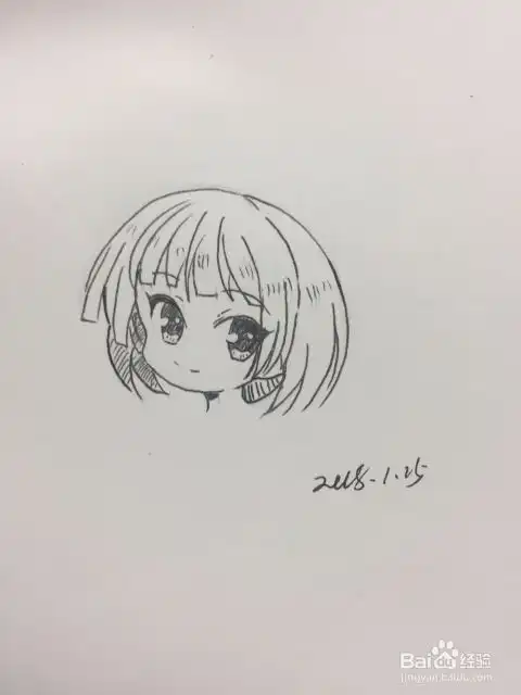 动漫少女素描教程