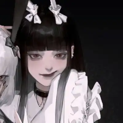 头像吧女头黑白闺蜜