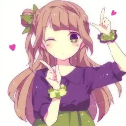 库洛米紫色头像女卡通简