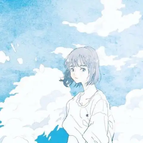 夕阳下的背影女生头像二