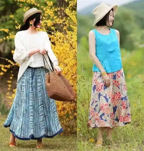 今年流行棉麻裙穿搭了,清凉透气又舒适时髦,轻松穿出文艺范